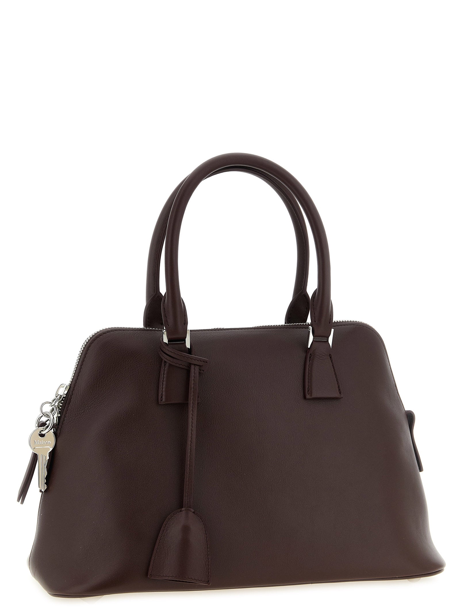 Bordeaux Calfskin Shoulder Bag