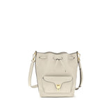 Beige Calf Leather Bos Taurus Backet Bag