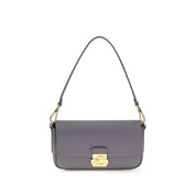 Blue Calf Leather Bos Taurus Shoulder Bag