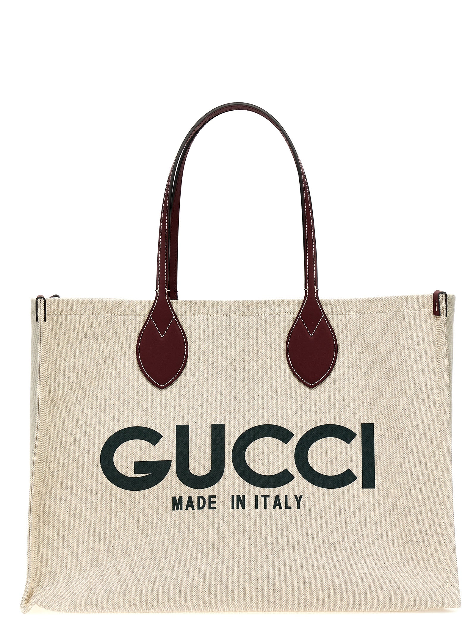 Beige Polyethylene Tote Bag
