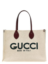Beige Polyethylene Tote Bag