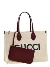 Beige Polyethylene Tote Bag