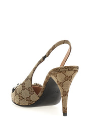 Gucci Beige Polyester High Heel Pumps