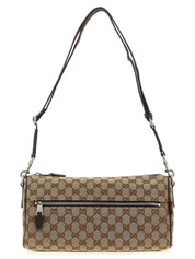 Beige Polyester Crossbody Bag