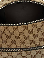 Beige Polyester Crossbody Bag