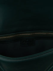 Bicolor Lamb Leather Shoulder Bag