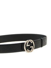 Gucci Black Calfskin Regular Belt