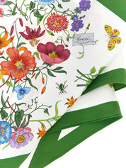 White Silk Foulard