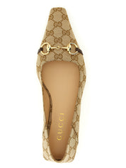 Gucci Beige Polyester Ballet Flats