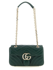 Bicolor Lamb Leather Shoulder Bag