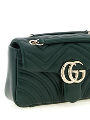 Bicolor Lamb Leather Shoulder Bag