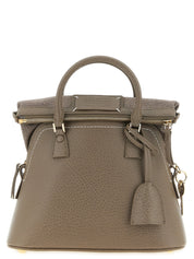 Gray Calfskin Shoulder Bag