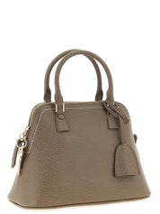 Gray Calfskin Shoulder Bag