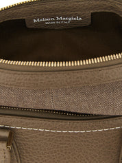 Gray Calfskin Shoulder Bag