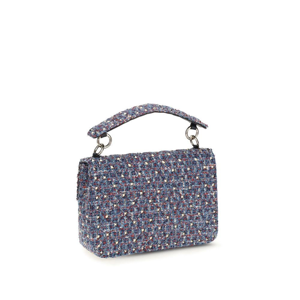 Blue Fabric Handbag