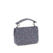 Blue Fabric Handbag