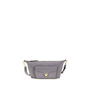 Gray Calf Leather Bos Taurus Shoulder Bag