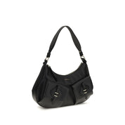 Black Calf Leather Bos Taurus Shoulder Bag