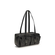 Black Calf Leather Bos Taurus Shoulder Bag