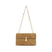 Beige Calf Leather Bos Taurus Clutch Bag