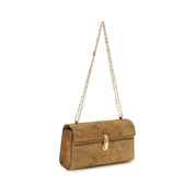 Beige Calf Leather Bos Taurus Clutch Bag