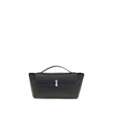 Black Calf Leather Bos Taurus Clutch Bag