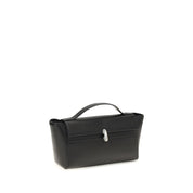 Black Calf Leather Bos Taurus Clutch Bag
