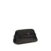 Black Goatskin Clutch Bag