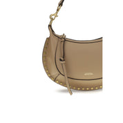 Beige Calf Leather Bos Taurus Shoulder Bag