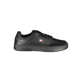 Black Polyurethane Men's Sneaker