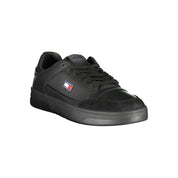 Black Polyurethane Men's Sneaker