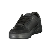 Black Polyurethane Men's Sneaker