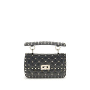 Valentino Garavani Black Calf Leather Bos Taurus Handbag