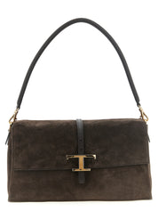 Brown Calfskin Shoulder Bag
