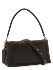 Brown Calfskin Shoulder Bag