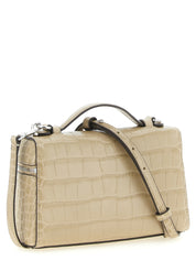 Beige Cowhide Shoulder Bag