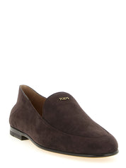 Tod's Brown Goatskin Slip-On Loafers