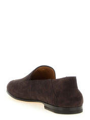 Tod's Brown Goatskin Slip-On Loafers