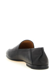 Tod's Black Lamb Leather Slip-On Loafers