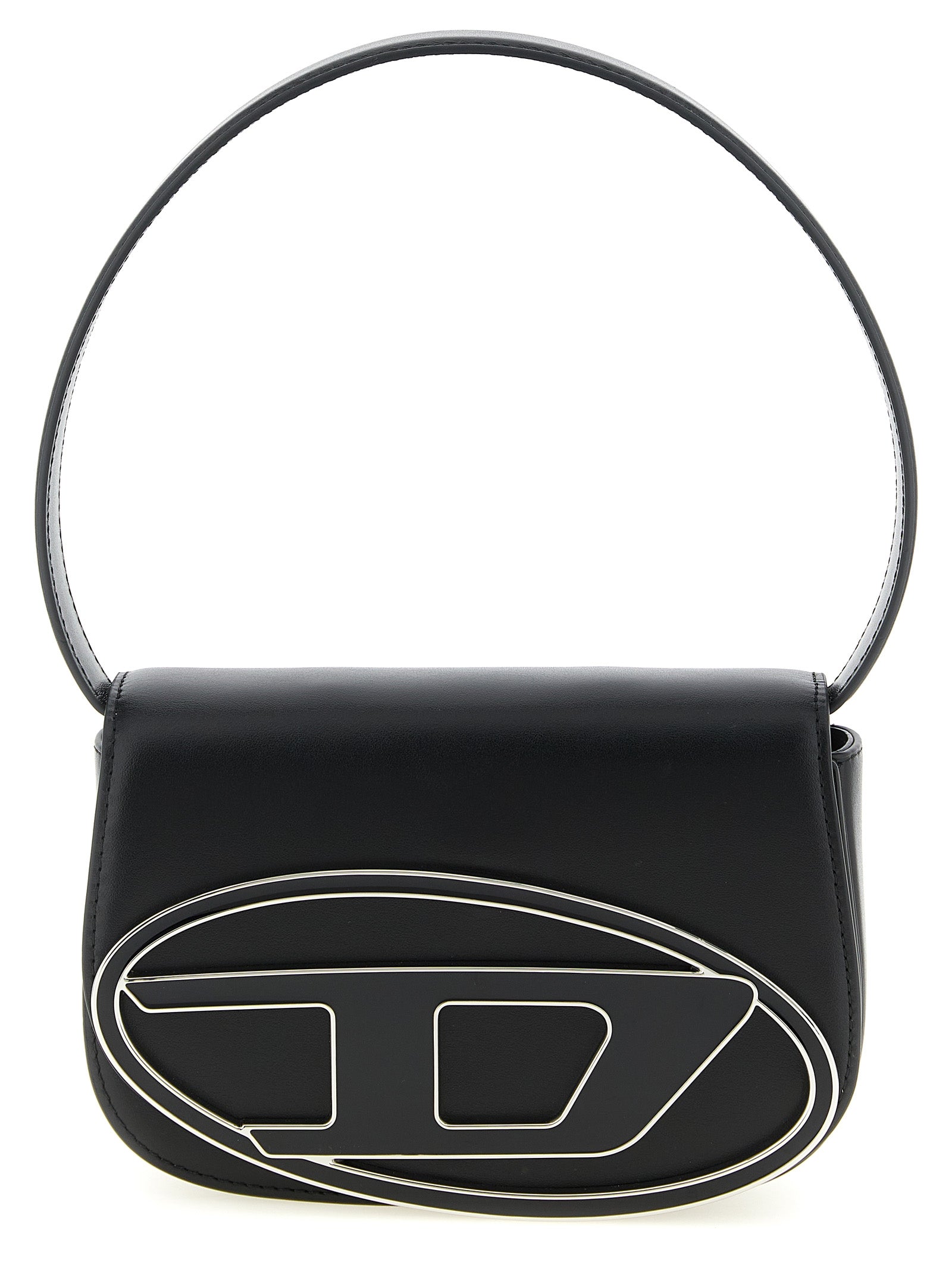 Diesel Black Cowhide Shoulder Bag