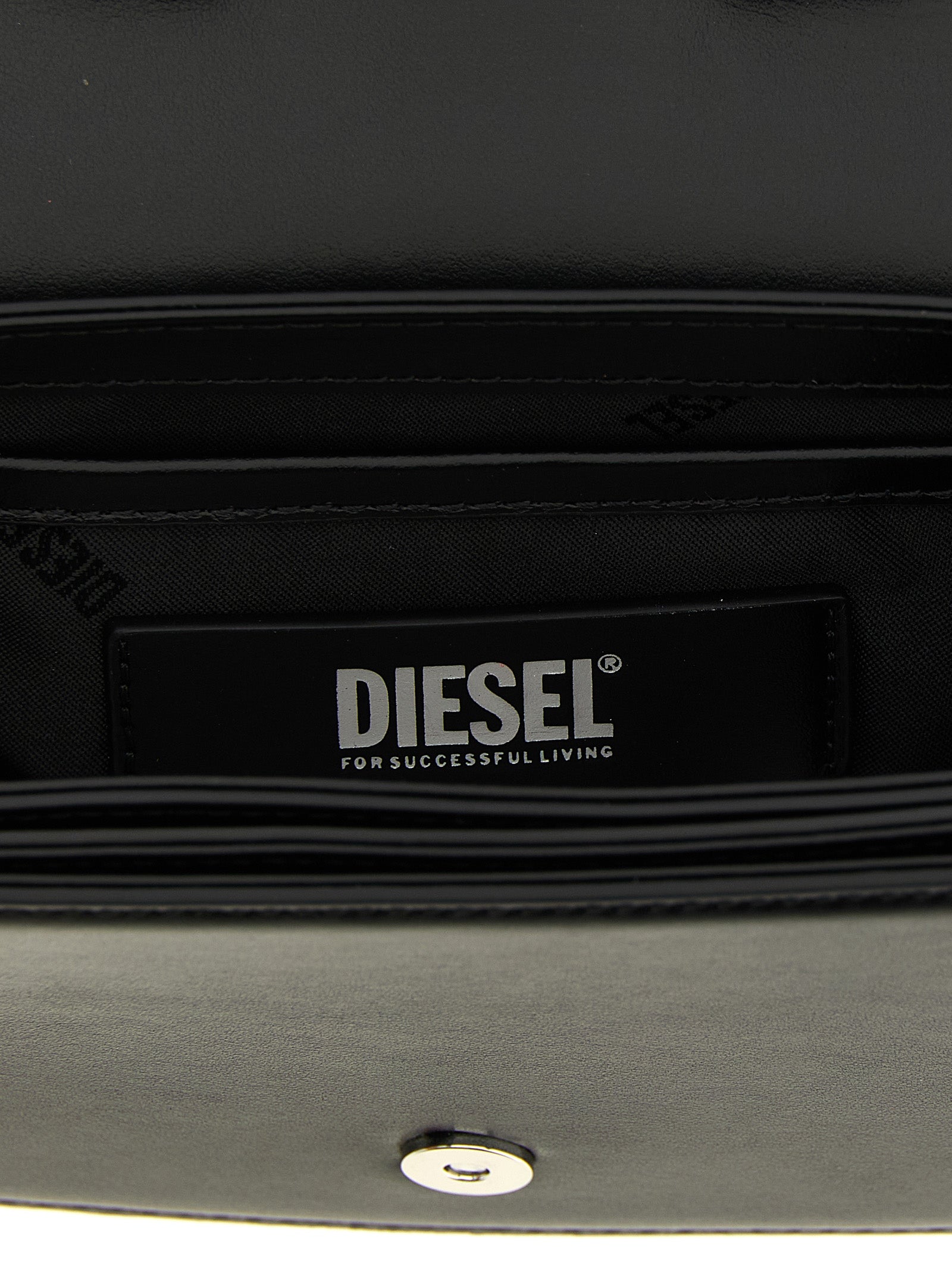 Diesel Black Cowhide Shoulder Bag Diesel