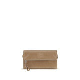 Beige Calf Leather Bos Taurus Clutch Bag