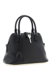 Black Calfskin Shoulder Bag