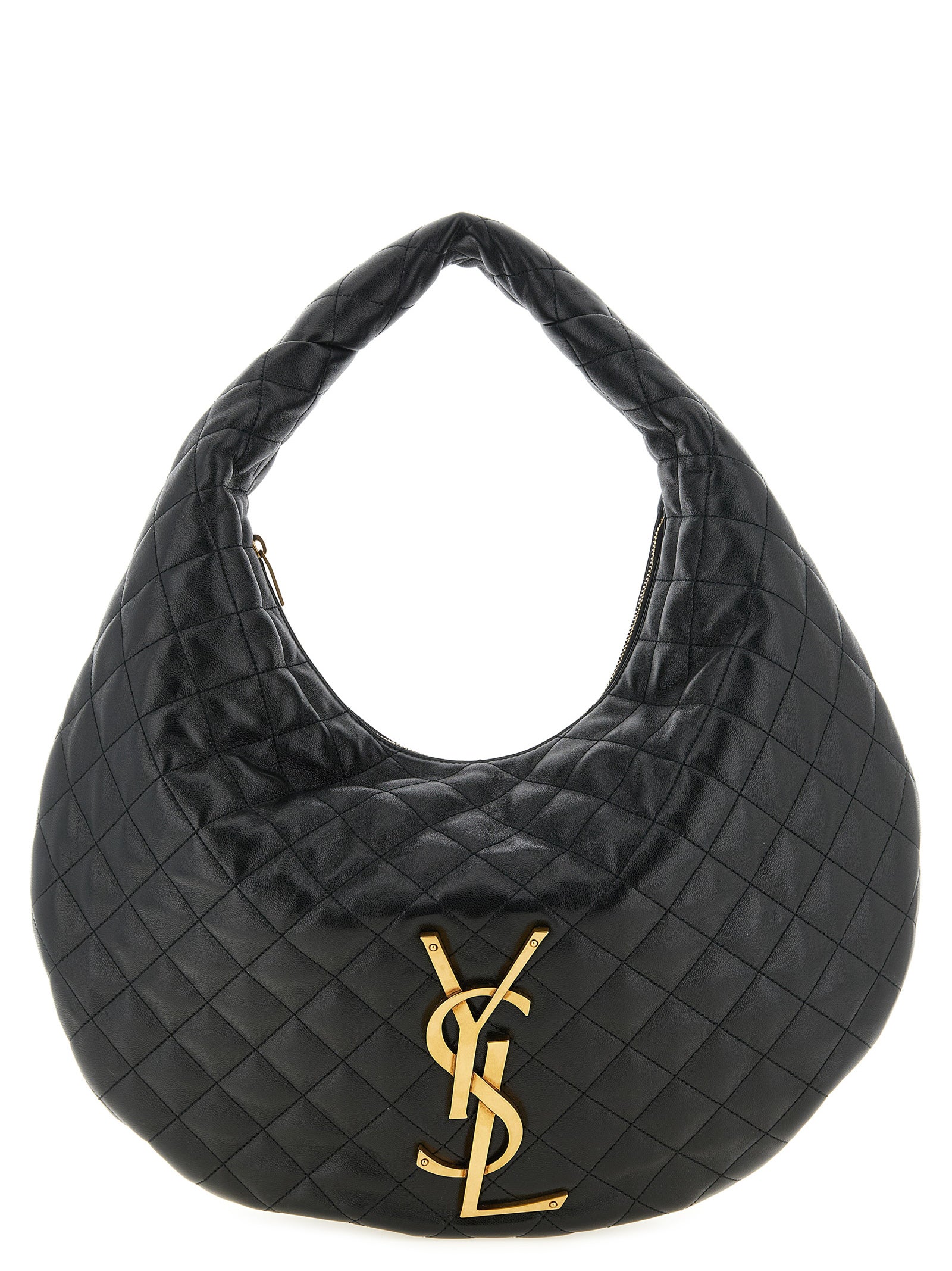 Black Lamb Leather Shoulder Bag