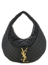 Black Lamb Leather Shoulder Bag