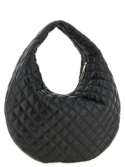 Black Lamb Leather Shoulder Bag