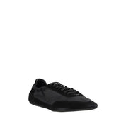 Prada Black Calf Leather Bos Taurus Athletic Sneakers