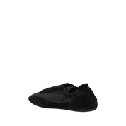 Prada Black Calf Leather Bos Taurus Athletic Sneakers