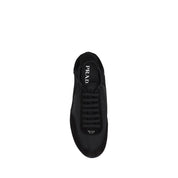Prada Black Calf Leather Bos Taurus Athletic Sneakers