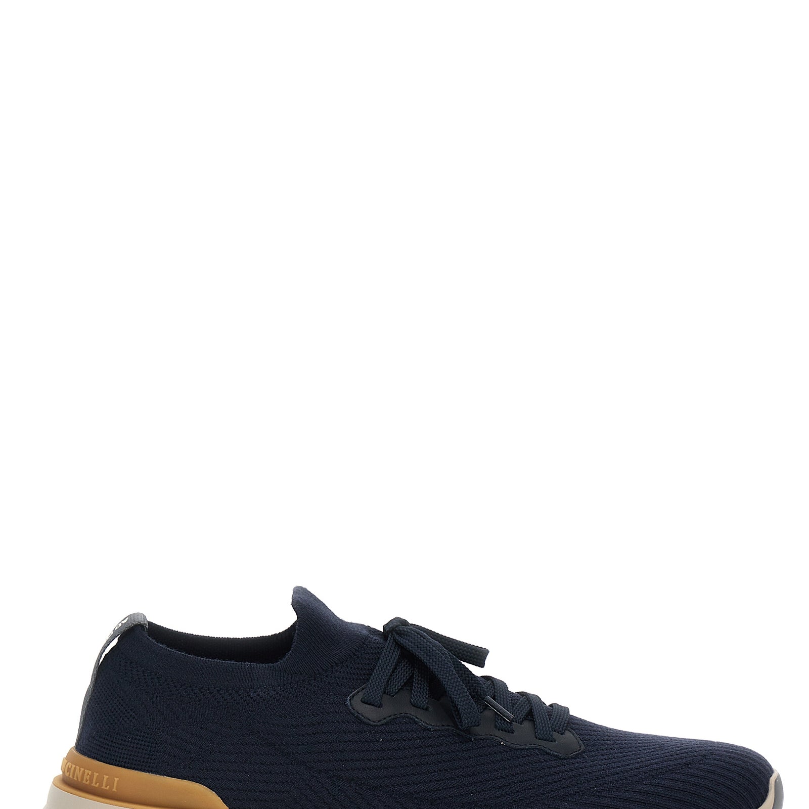 Brunello Cucinelli Blue Wool Athletic Sneakers Brunello Cucinelli
